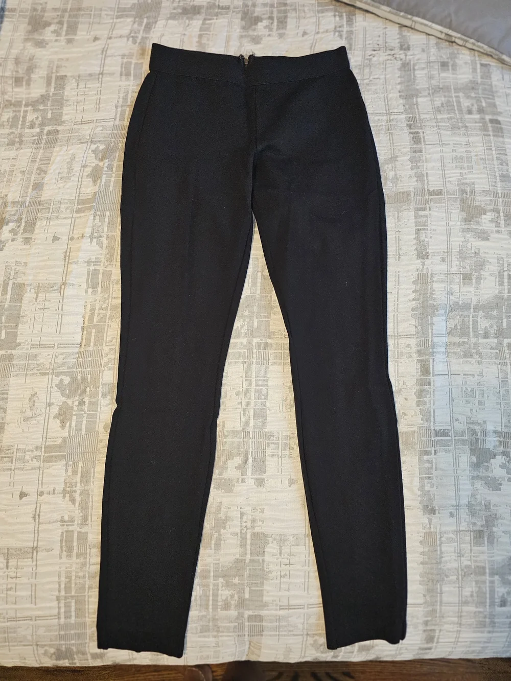 J.CREW Pixie Black Ponte Back-Zip Skinny Pants Women’s Size 2R